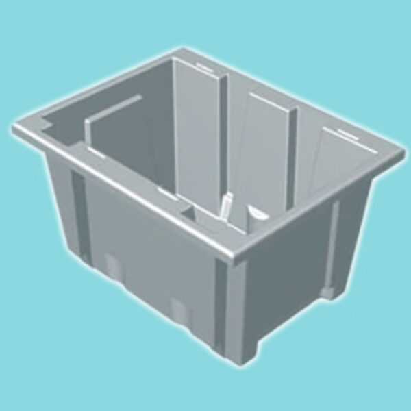 Rectangular Stackable Nestable Bin - 750L x 570W x 420H