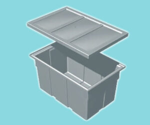 Rectangular Bin - 1080L x 710W x 590H