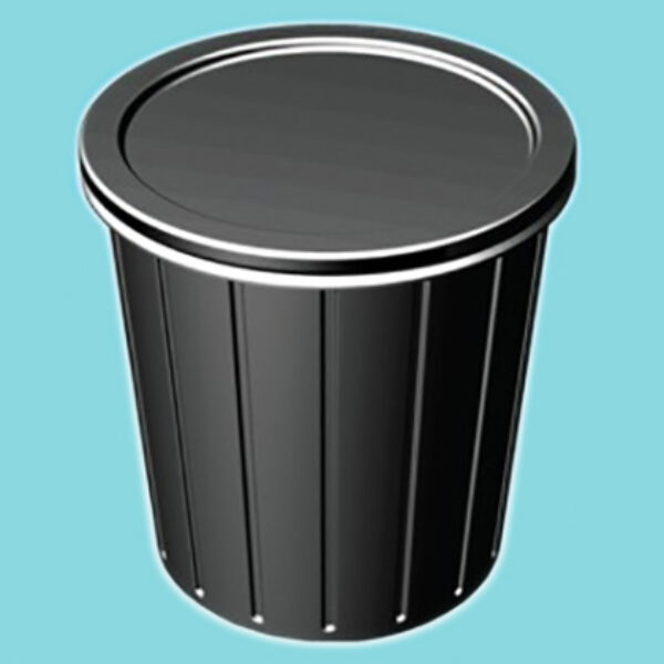 Bin Round Utility Food & clip lid - 415/345D x 480H