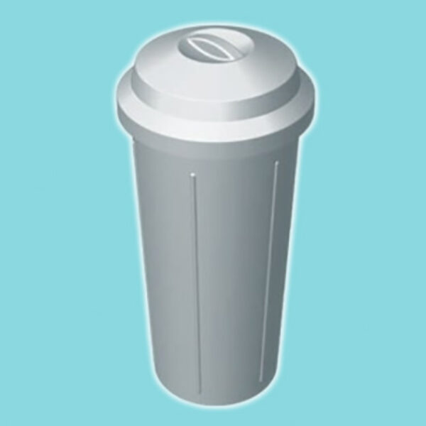 Bin with place-on lid - 370/290D x 730H