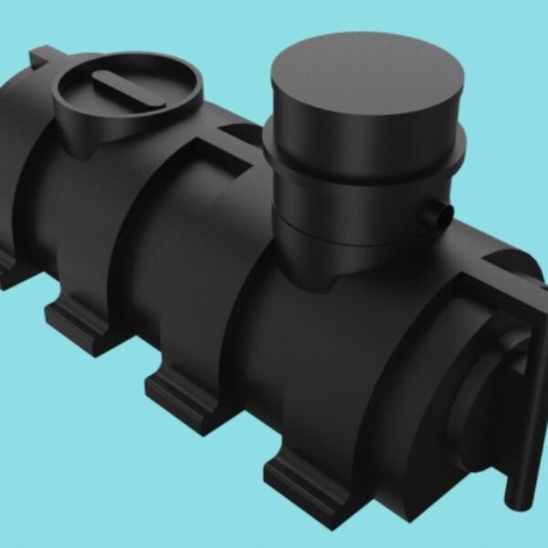 2000L Detention Tank with 600mm Riser and 300mm Sump