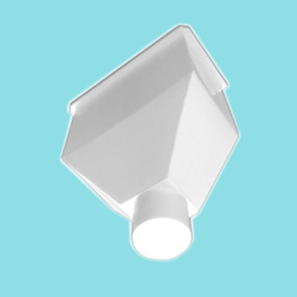 Small Square - round outlet 80mm - 160D x 300W x 350H