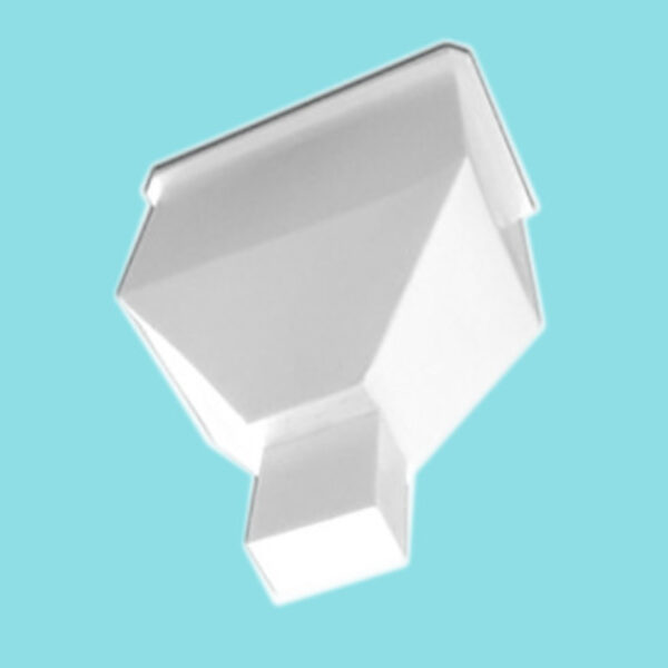 Small Square - rect outlet 90/45mm - 160D x 300W x 350H