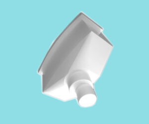 XL Square - round outlet 150/100 - 210D x 600W x 420H