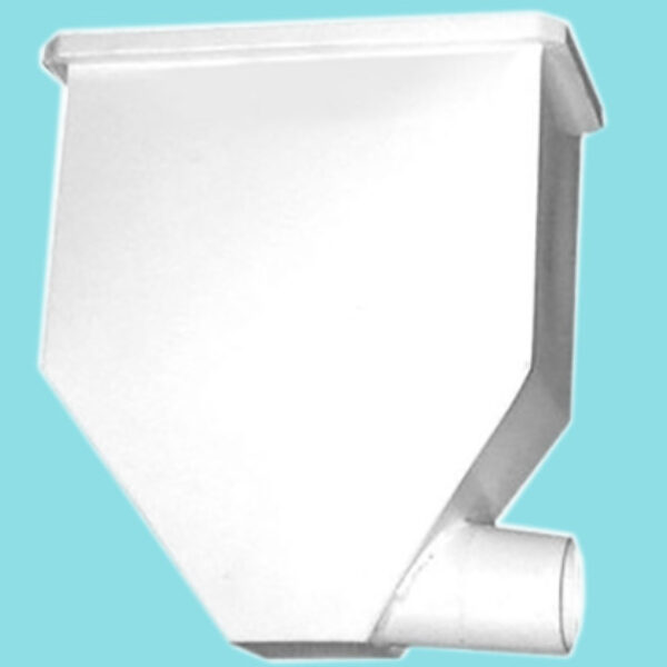 Small Square - RHS horiz round outlet 80mm - 160D x 300W x 350H