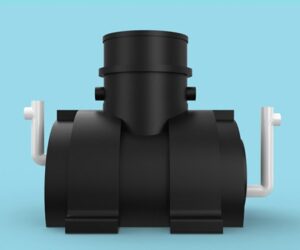 1000L Grease trap with riser